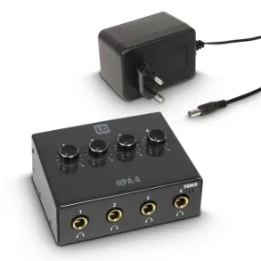 Amplificador de Auriculares de 4 Canales LD Systems HPA4