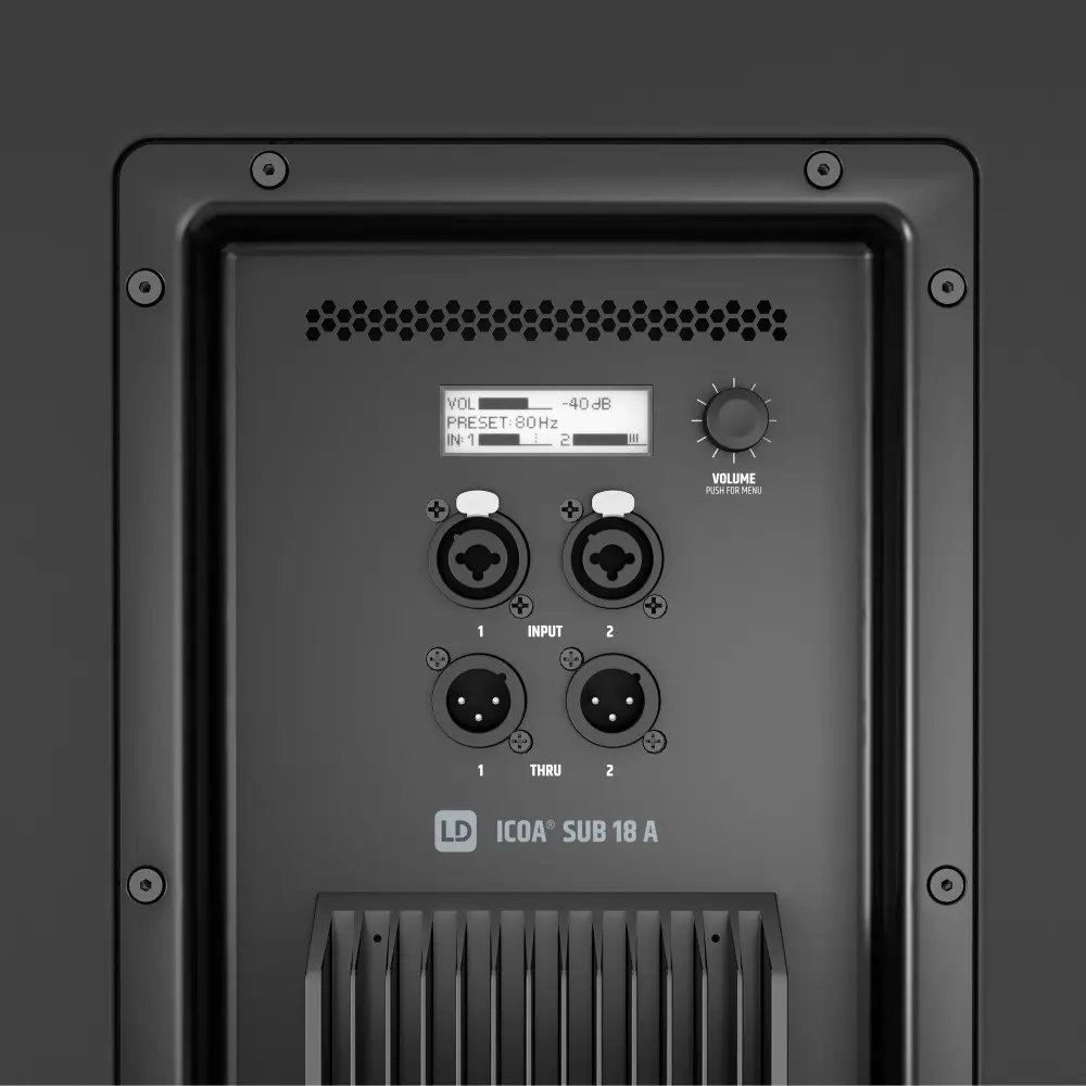Subwoofer 18" Activo de 600W LD Systems ICOASUB18A