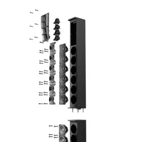 Sistema PA Pasivo de Instalacion de 12x3" 1500W Negro LD Systems MAUI44G2