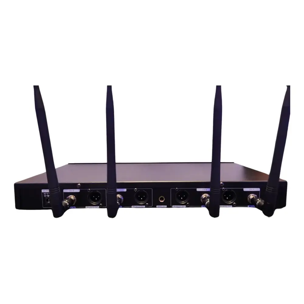 Sistema Cuadruple Microfono Inalambrico de Mano Ross FU-4000
