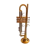 Trompeta Lincoln Winds Deluxe Tono Bb Gold lacquer con Estuche Rigido