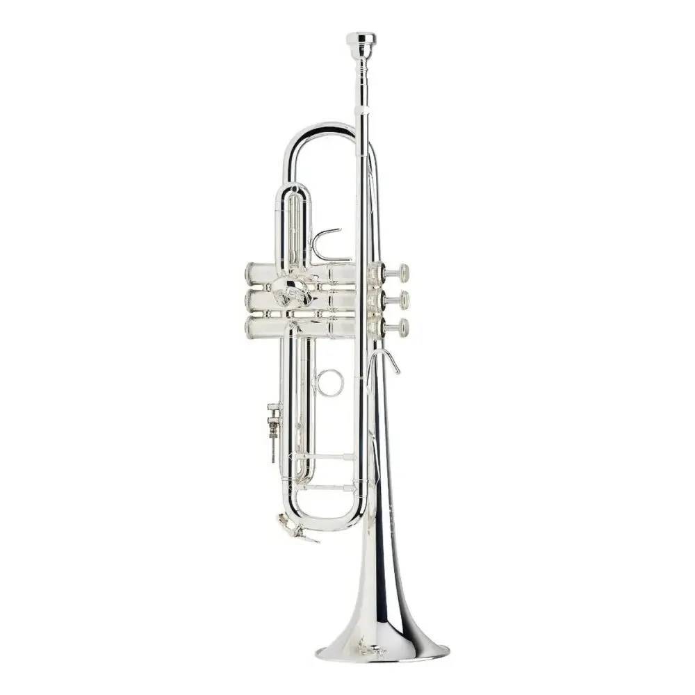 Trompeta Bach Stradivarius Sib 180s37 Plata Con Estuche