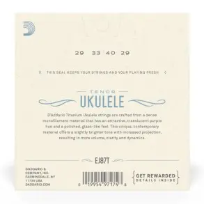 Encordado Nylon Titanium Para Ukelele Tenor Daddario EJ87T