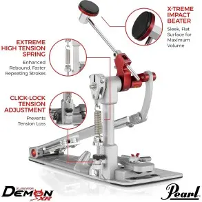Pedal de bombo Simple Demon Drive XR Transmision directa