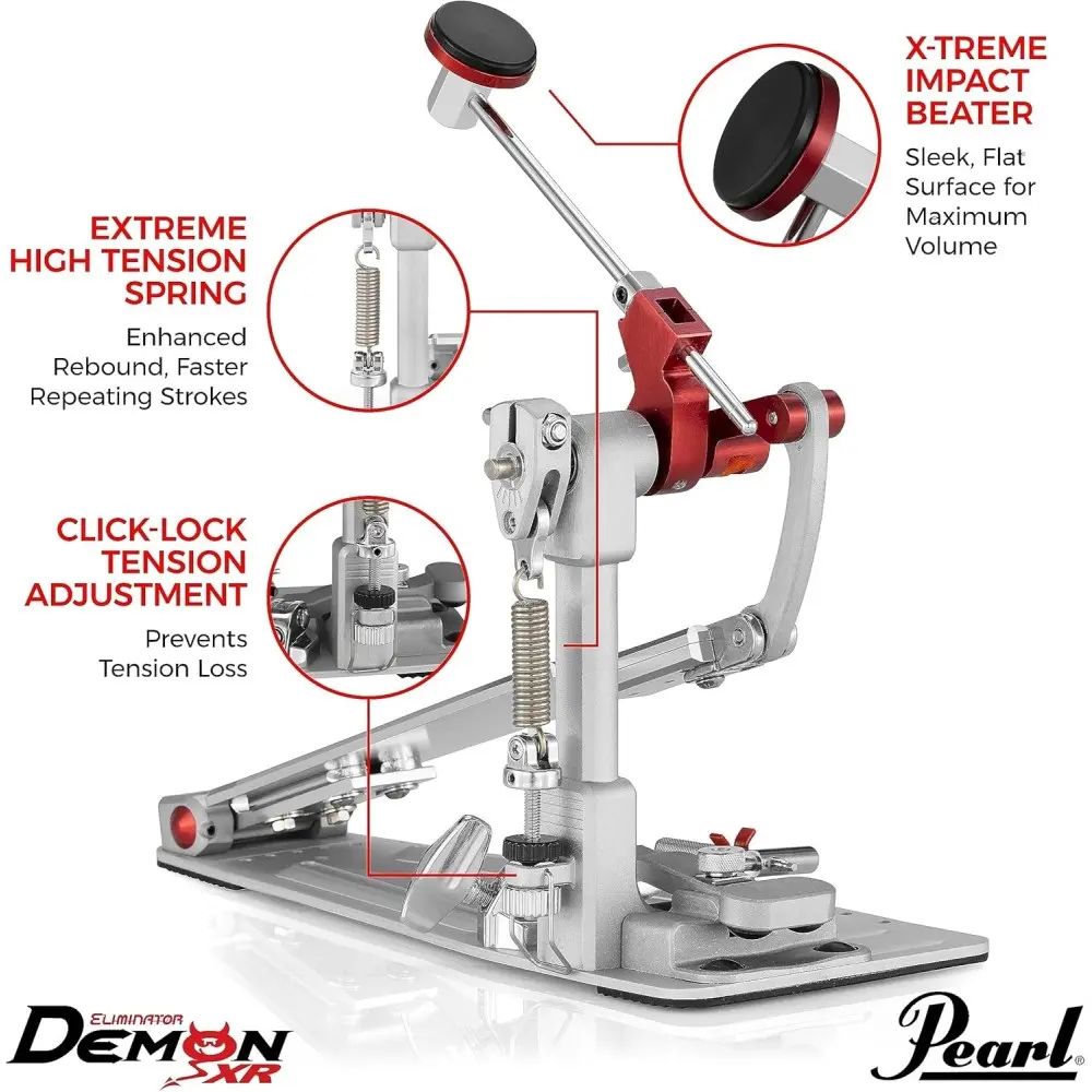 Pedal de bombo Simple Demon Drive XR Transmision directa