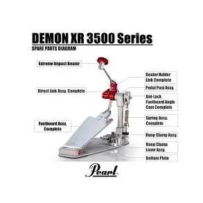 Pedal de bombo Simple Demon Drive XR Transmision directa