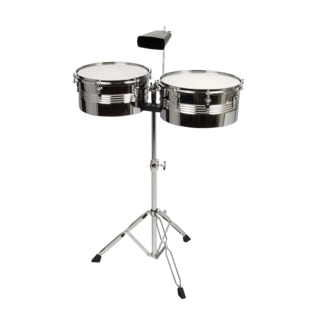 Timbaletas con Cencerro y Soporte Thunder JBTBS-1413