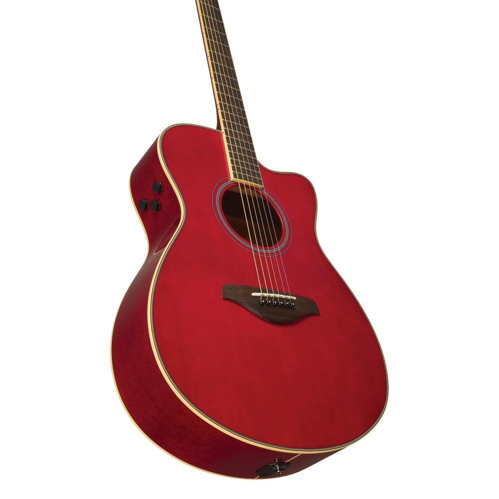 Guitarra TransAcústica Yamaha Roja FSCTARR