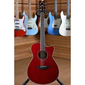 Guitarra TransAcústica Yamaha Roja FSCTARR