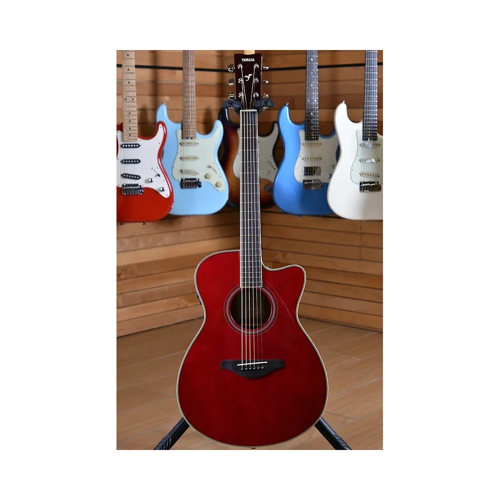Guitarra TransAcústica Yamaha Roja FSCTARR