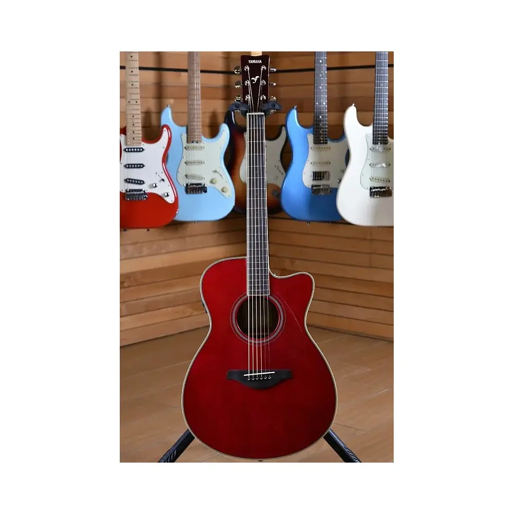 Guitarra TransAcústica Yamaha Roja FSCTARR