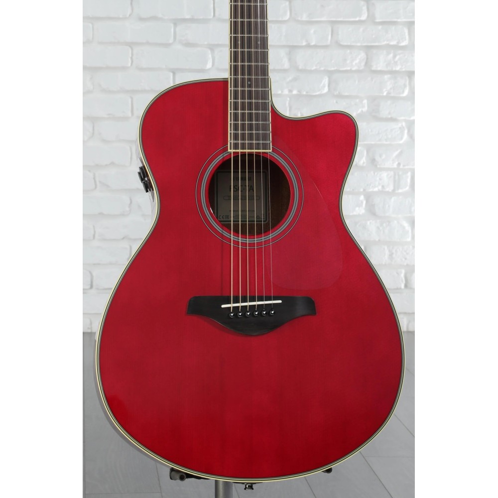 Guitarra TransAcústica Yamaha Roja FSCTARR