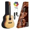 Pack Guitarra Acustica SX SD104LK Color Natural