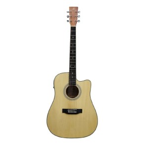 Guitarra Electroacustica Dreadnought Tapa Tilo Natural Mate SD104CE