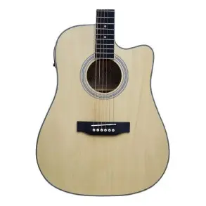 Guitarra Electroacustica Dreadnought Tapa Tilo Natural Mate SD104CE