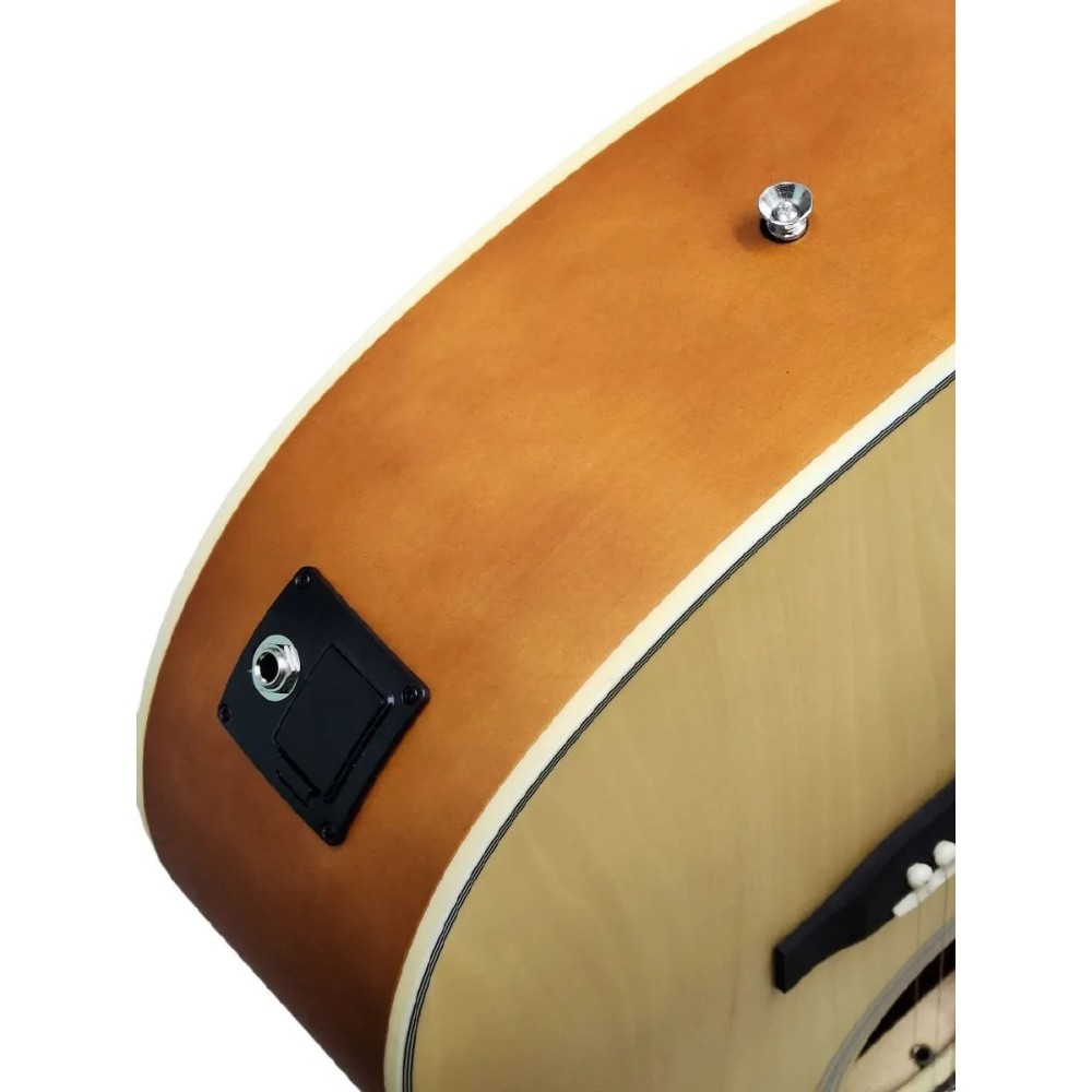 Guitarra Electroacustica Dreadnought Tapa Tilo Natural Mate SD104CE