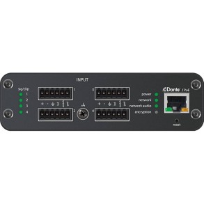 Interface de Audio Dante 4 Canales Eurobloc Shure ANI4IN-BLOCK