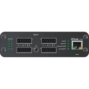 Interface de Audio Dante 4 Canales Eurobloc Shure ANI4IN-BLOCK