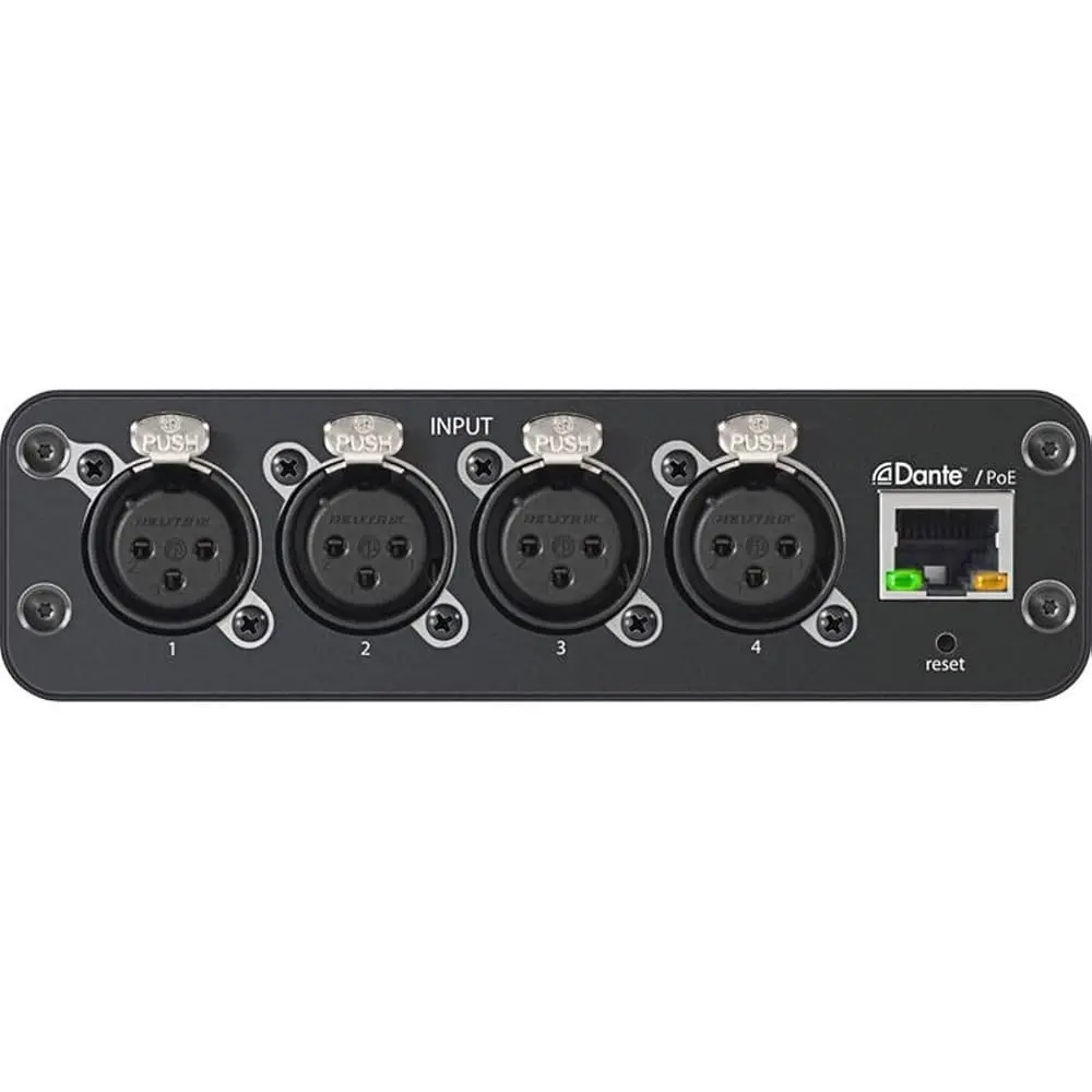 Interface de Audio Dante 4 Canales XLR IN Shure ANI4IN-XLR
