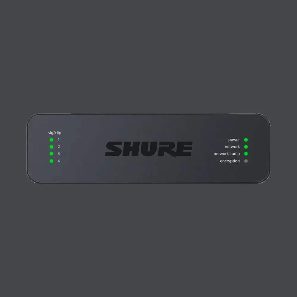 Interface de Audio Dante 4 Canales XLR IN Shure ANI4IN-XLR