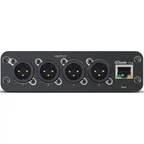 Interface de Audio Dante 4 Canales XLR OUT Shure ANI4OUT-XLR