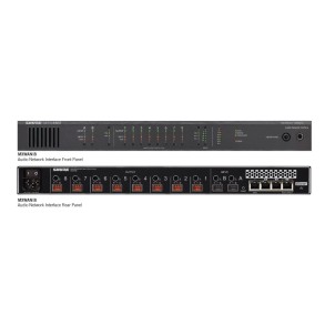 Interface de Audio Dante 4 Canales con Switch Shure MXWANI4-AR