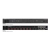 Interface de Audio Dante 8 Canales con Switch Shure MXWANI8-AR