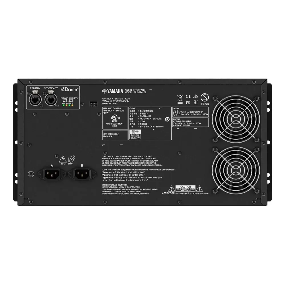 Patchera Stage Box Digital 32 Canales Yamaha RIO3224-D2