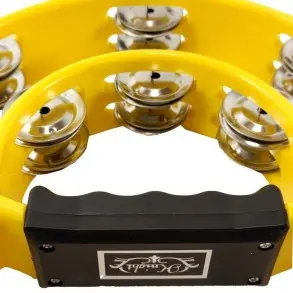 Pandereta 20 Sonajas Knight Amarillo JB917YL