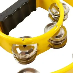 Pandereta 20 Sonajas Knight Amarillo JB917YL