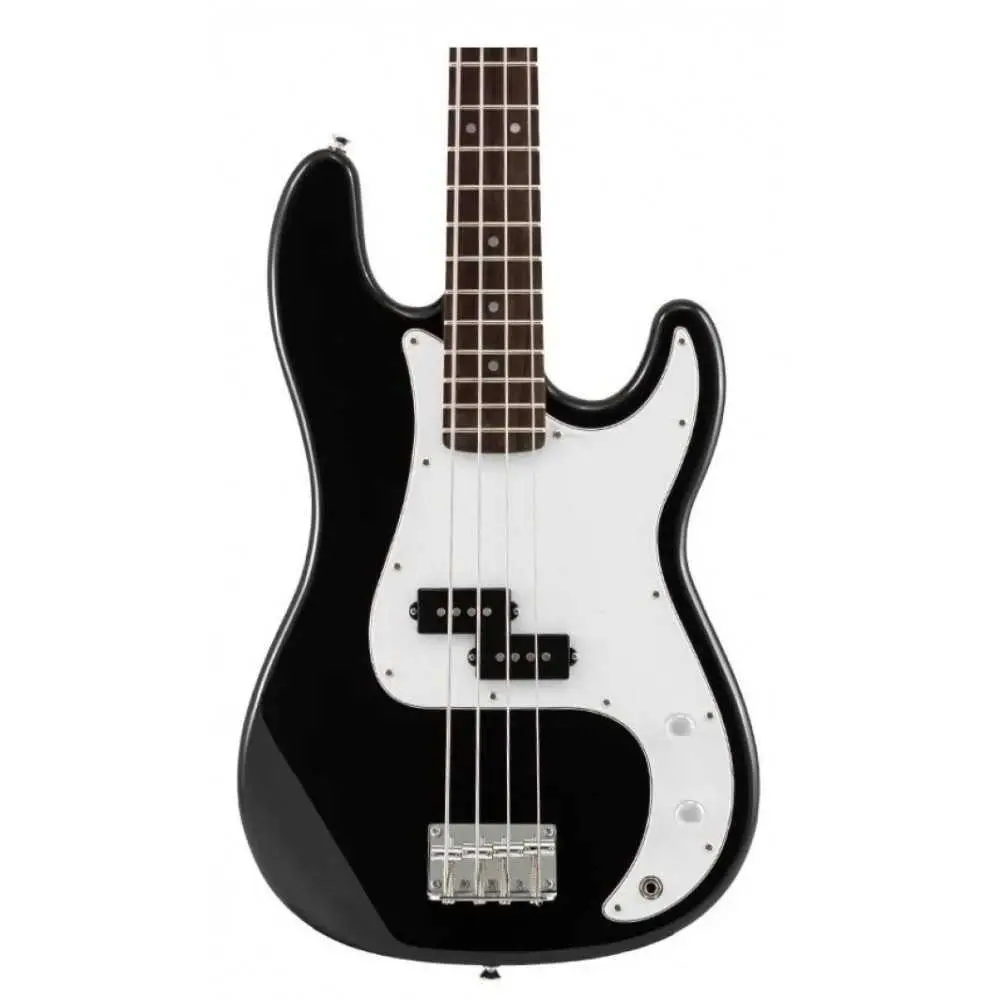 Pack Bajo Eléctrico Leonard Precision 4 Cuerdas Negro + Amplificador Ross + Accesorios