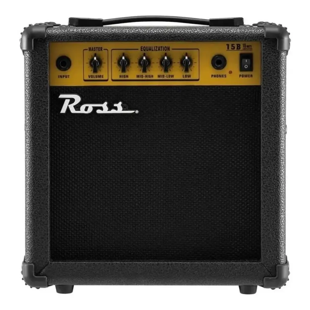 Pack Bajo Eléctrico Leonard Precision 4 Cuerdas Negro + Amplificador Ross + Accesorios
