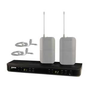 Sistema Doble Corbatero Shure BLX Inalambrico