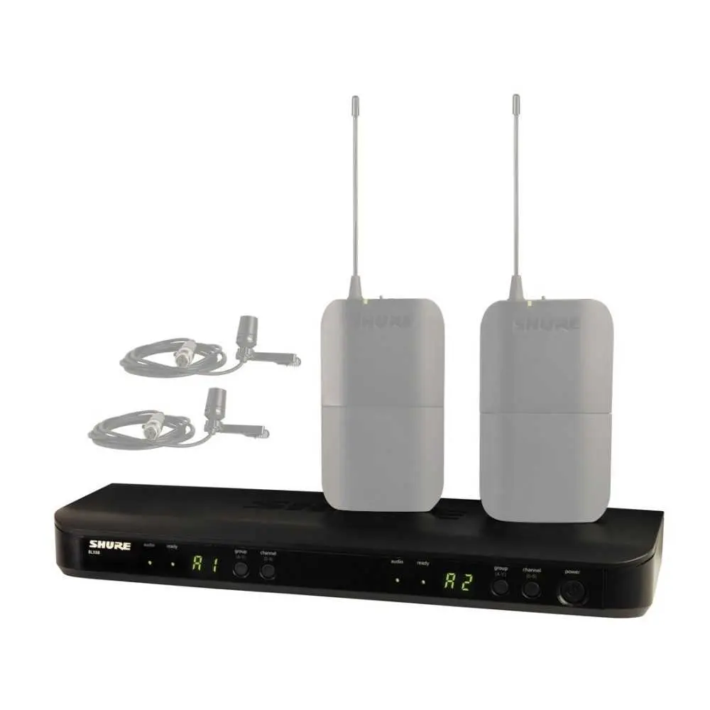 Sistema Doble Corbatero Shure Inalambrico BLX88-M152CVL