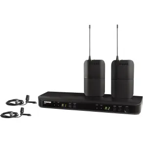 Sistema Doble Corbatero Shure BLX Inalambrico