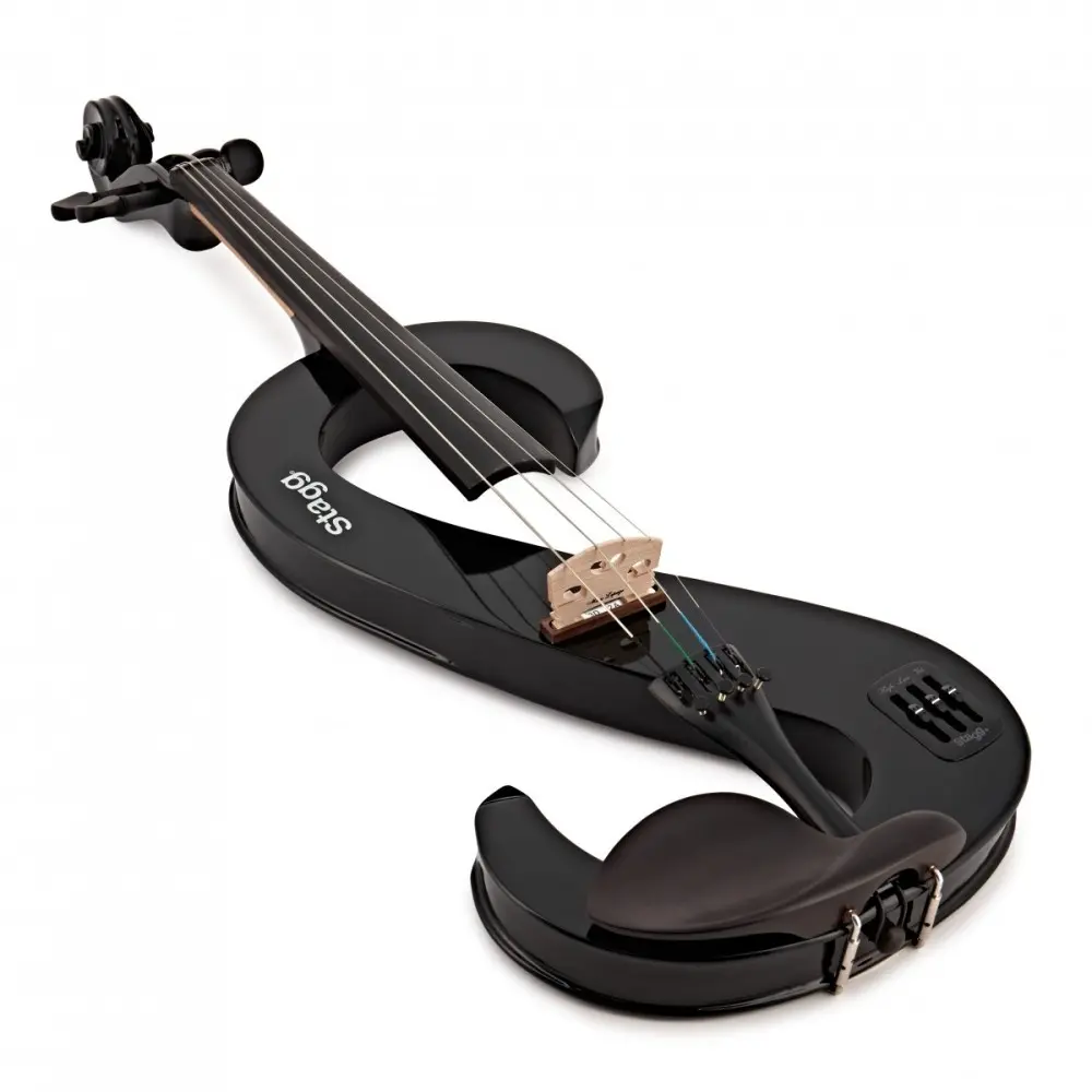 Viola Electrica Stagg EVA44 Color Negro