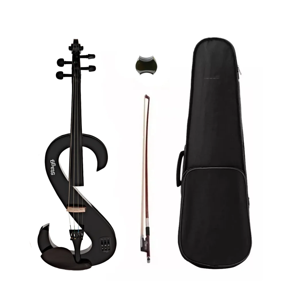 Viola Electrica Stagg EVA44 Color Negro