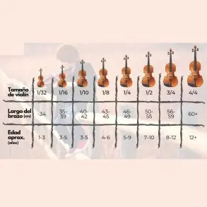 Violin De Estudio Completo Yirelly Estuche Arco Resina CV 101 1/4 DHP