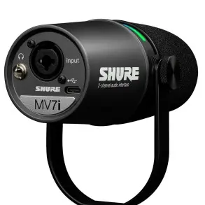 Microfono Dinamico con Interfaz Shure MV7i