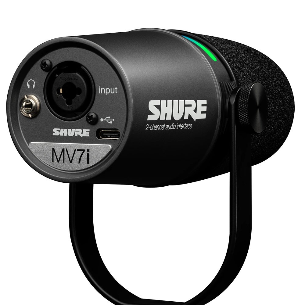 Microfono Dinamico con Interfaz Shure MV7i