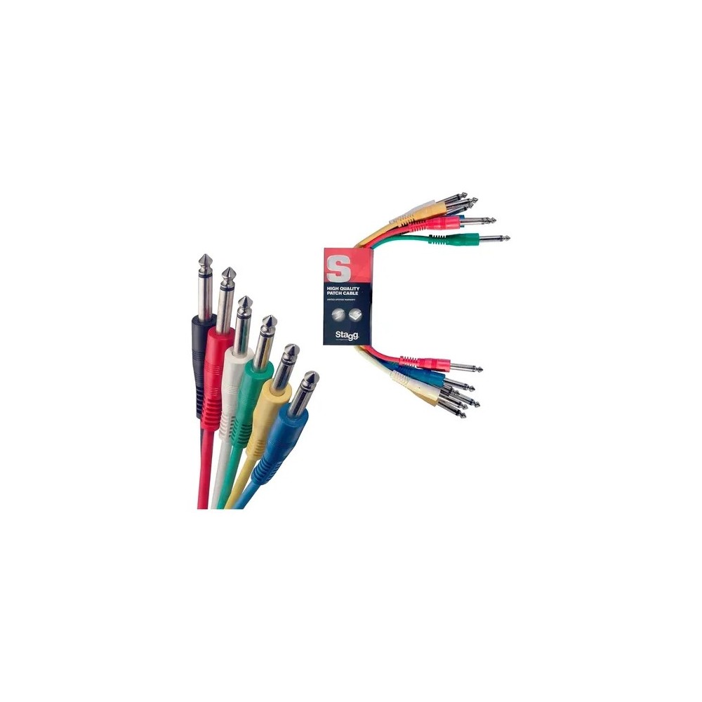 Cable Interpedal x6 Unidades Stagg SPC060E