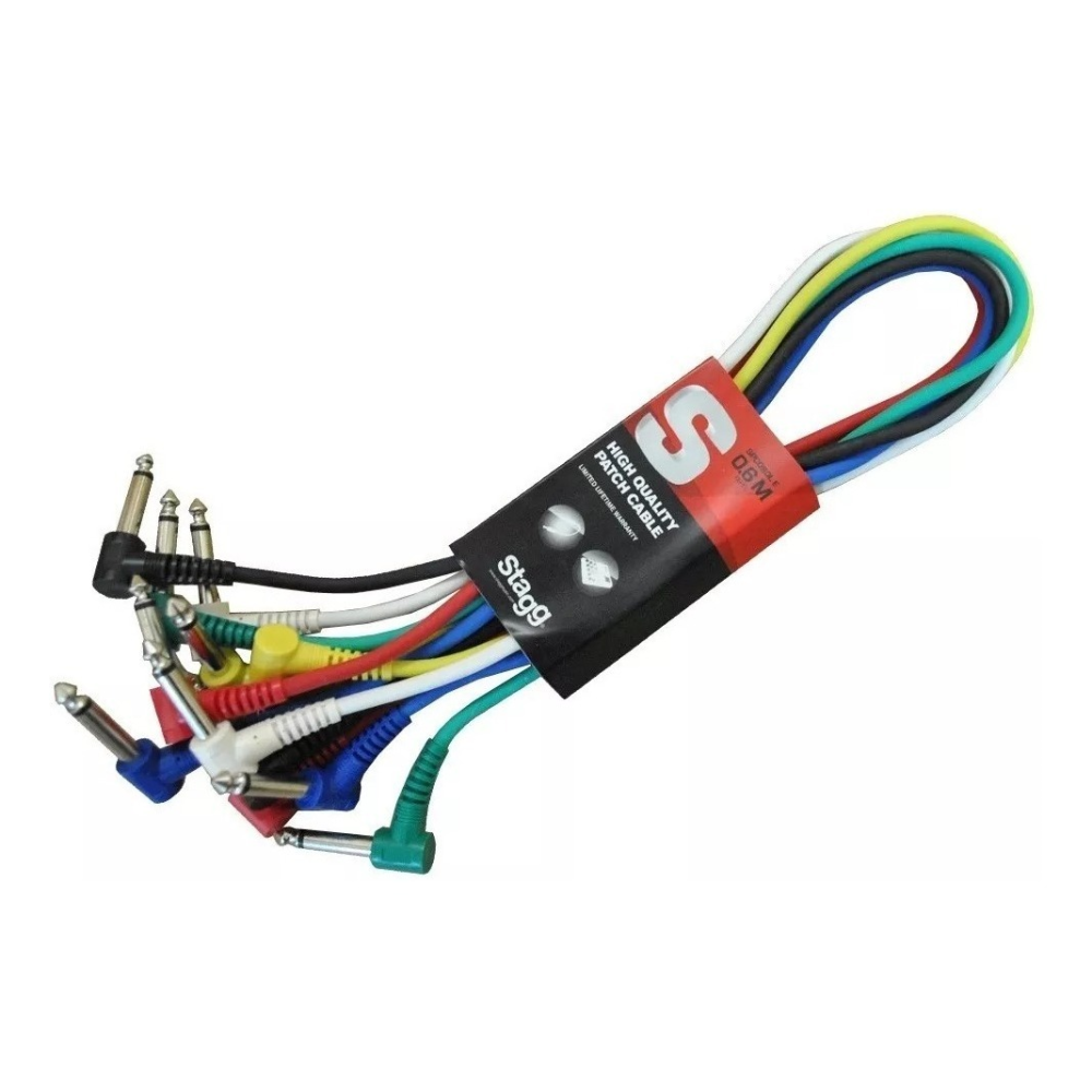 Cable Interpedal x6 Unidades Stagg SPC060E