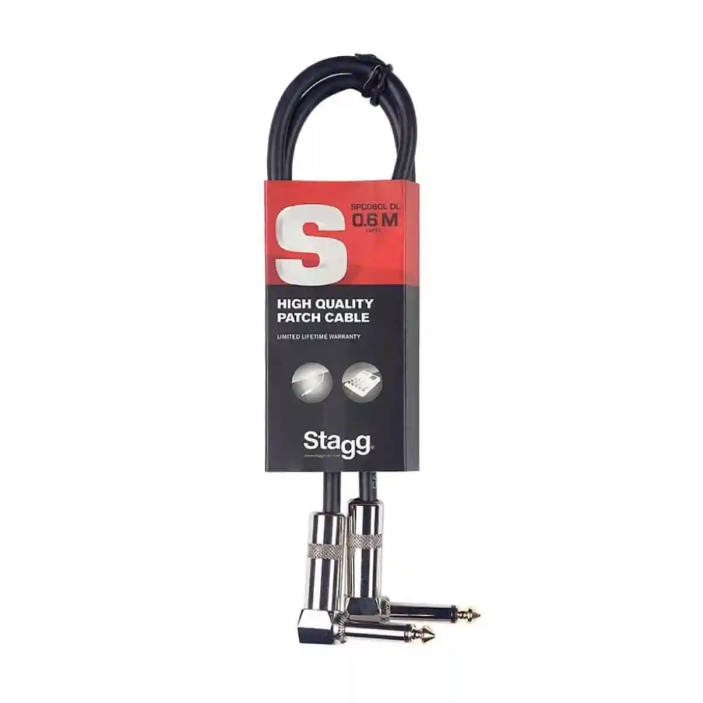 Cable Interpedal Plug Angular 60cm Stagg SPC060LDL