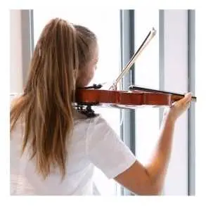 Pack Violin Soporte Hombrera Afinador Sordina Resonda Resina Natural
