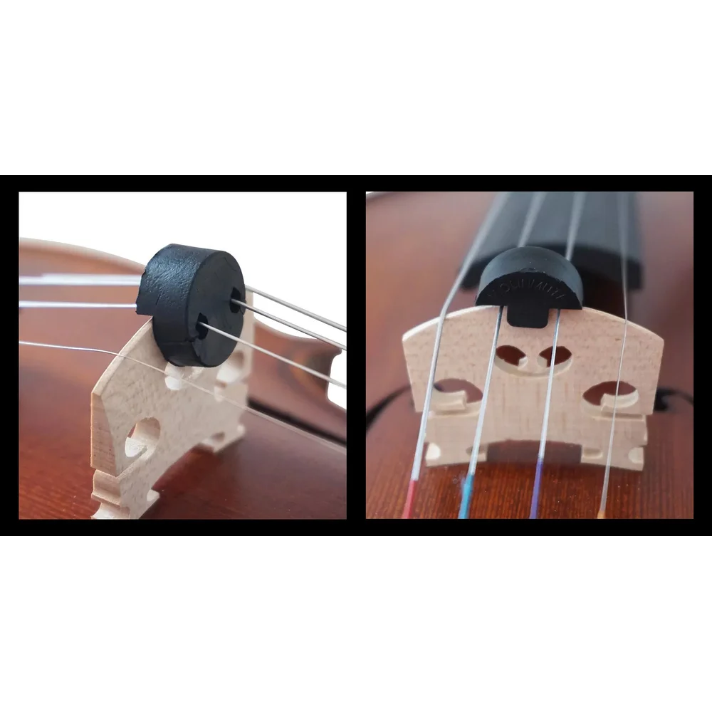 Pack Violin Soporte Hombrera Afinador Sordina Resonda Resina Natural