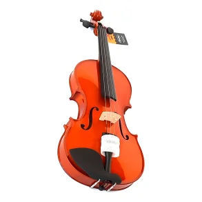 Violin 4/4 Tapa Maciza con Estuche y Accesorios Color Marron