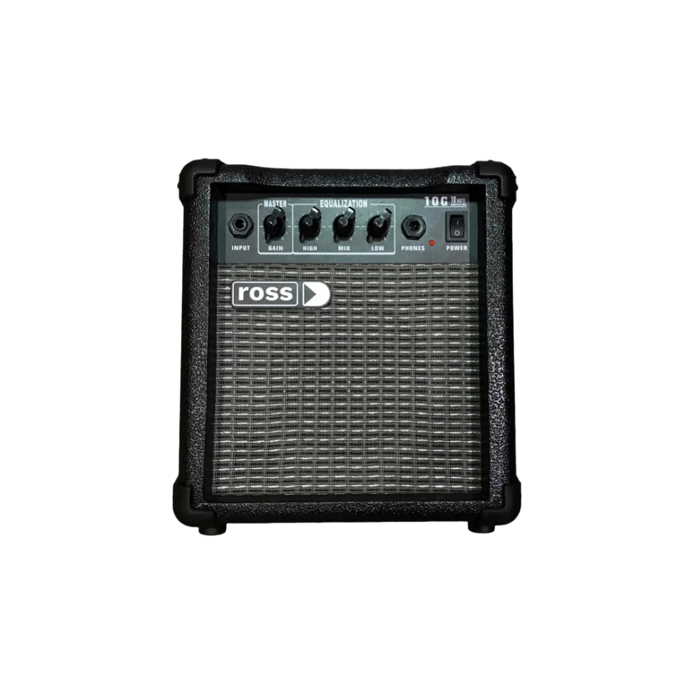 Amplificador Ross Para guitarra 10w Parlante 5" 3 Eq Entrada Plug Salida Auriculares