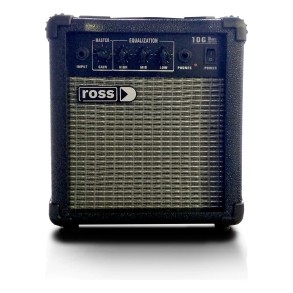 Amplificador Ross Para guitarra 10w Parlante 5" 3 Eq Entrada Plug Salida Auriculares