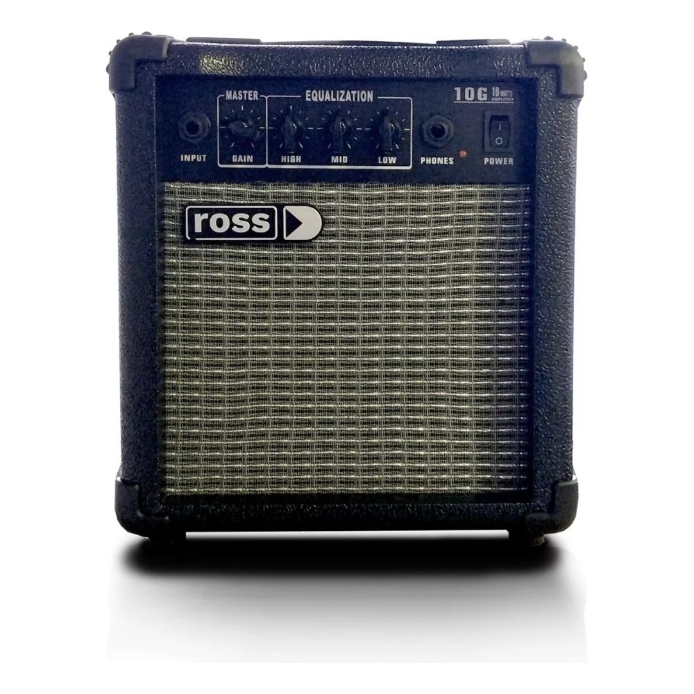 Amplificador Ross Para guitarra 10w Parlante 5" 3 Eq Entrada Plug Salida Auriculares