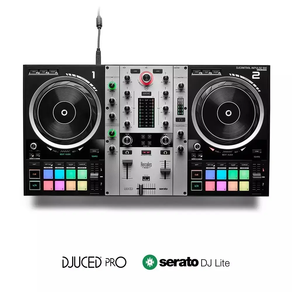 Controlador Hercules DJ Control Inpulse 500 Silver